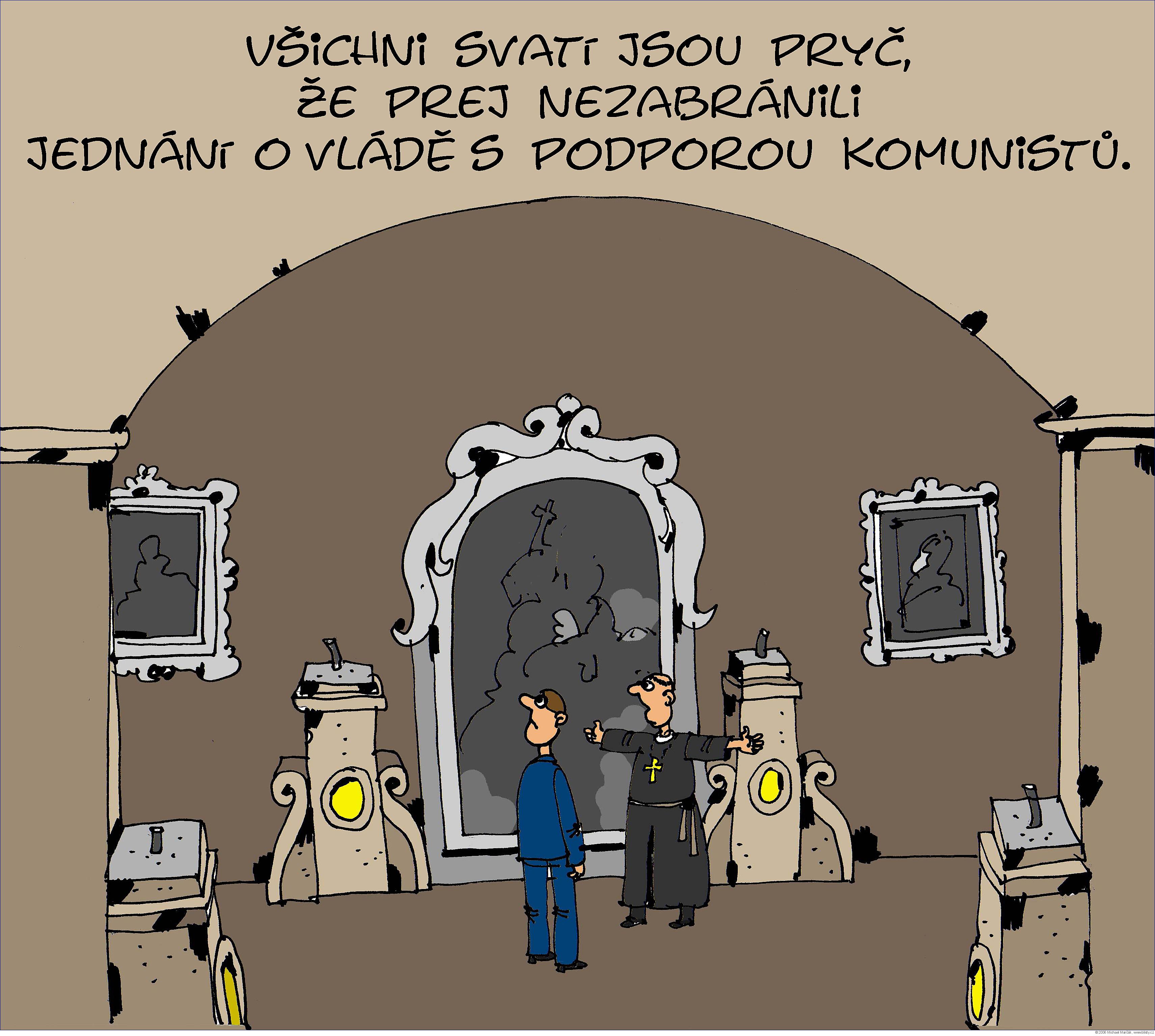 Michael Marčák: Všichni svatí jsou pryč, že prej nezabránili jednání o vládě s podporou komunistů.