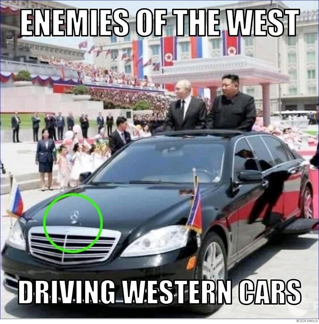 Organická harmonie: Kim, Putin a Mercedes
